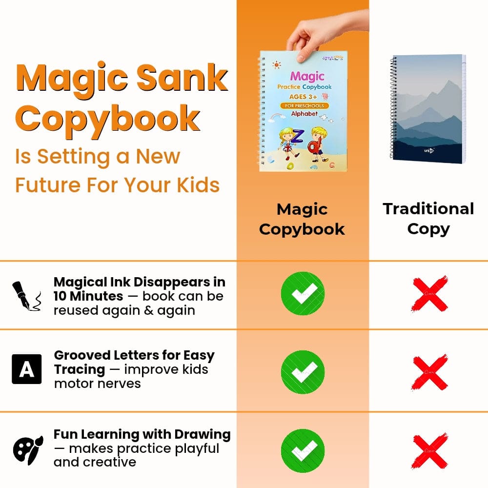 LITTLE CRUSH™ Magic Sank Handwriting Practice books