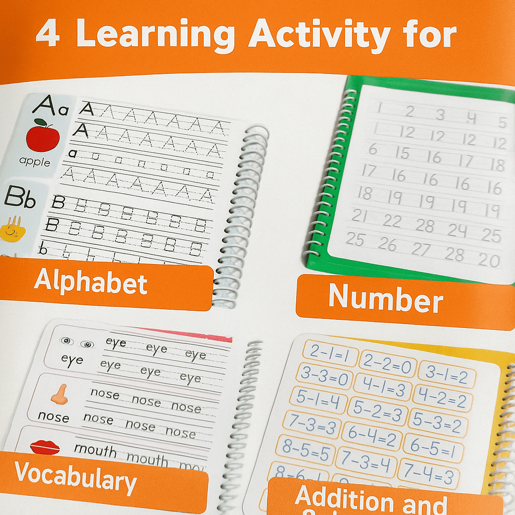 LITTLE CRUSH™ Magic Sank Handwriting Practice books