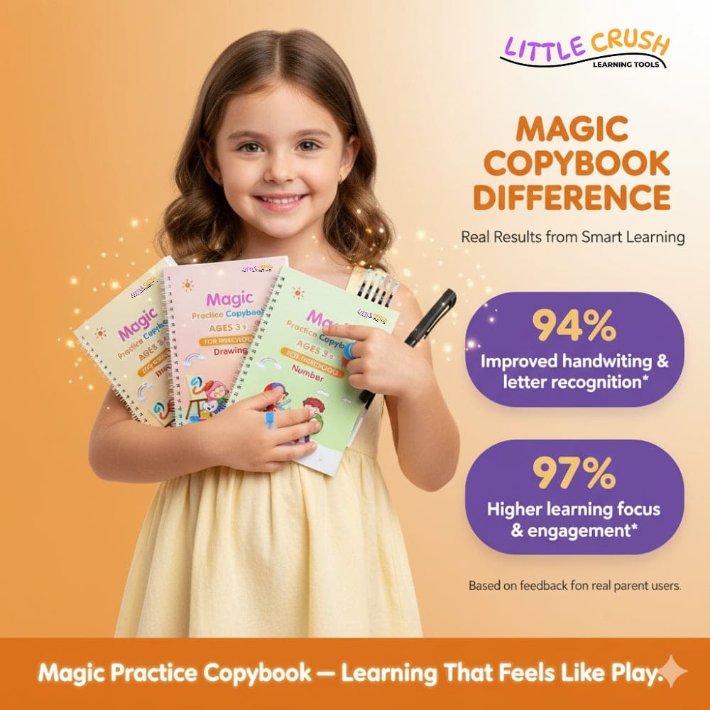 LITTLE CRUSH™ Magic Sank Handwriting Practice books
