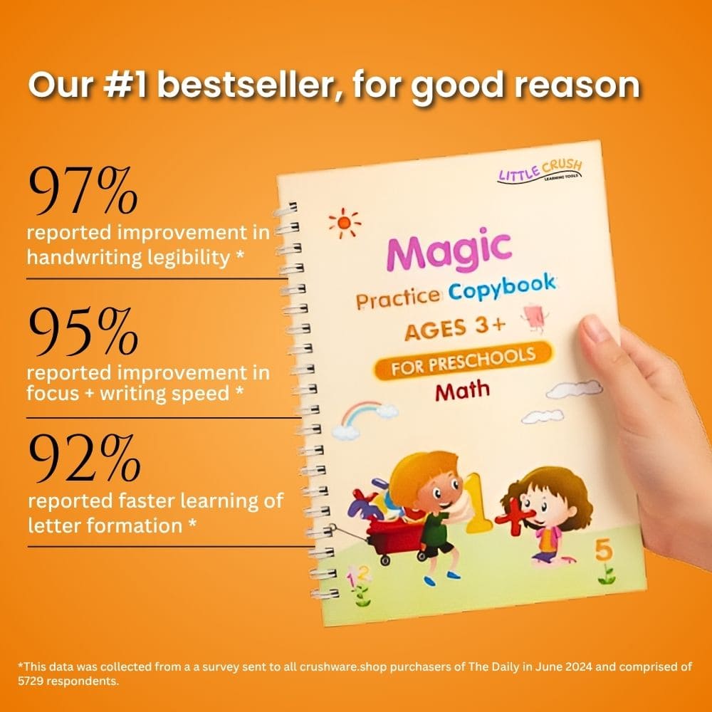LITTLE CRUSH™ Magic Sank Handwriting Practice books