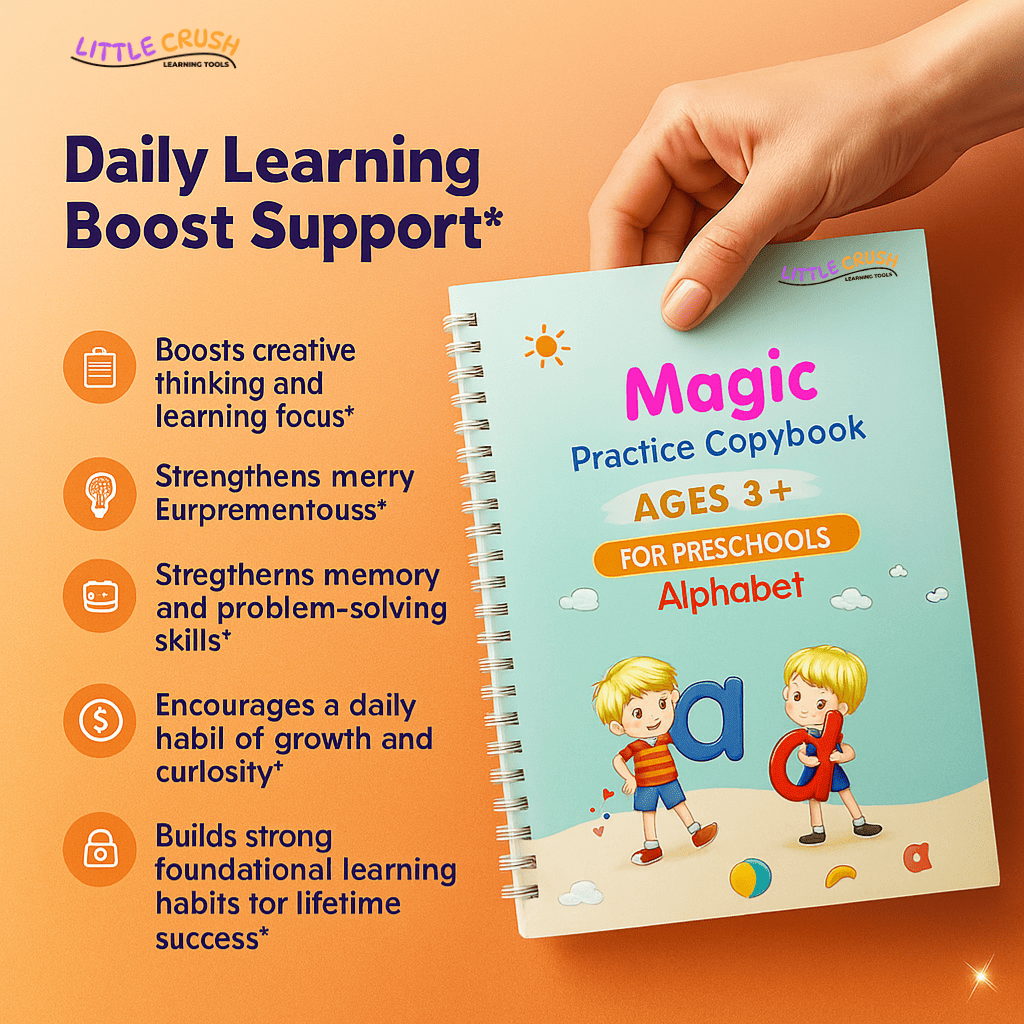 LITTLE CRUSH™ Magic Sank Handwriting Practice books