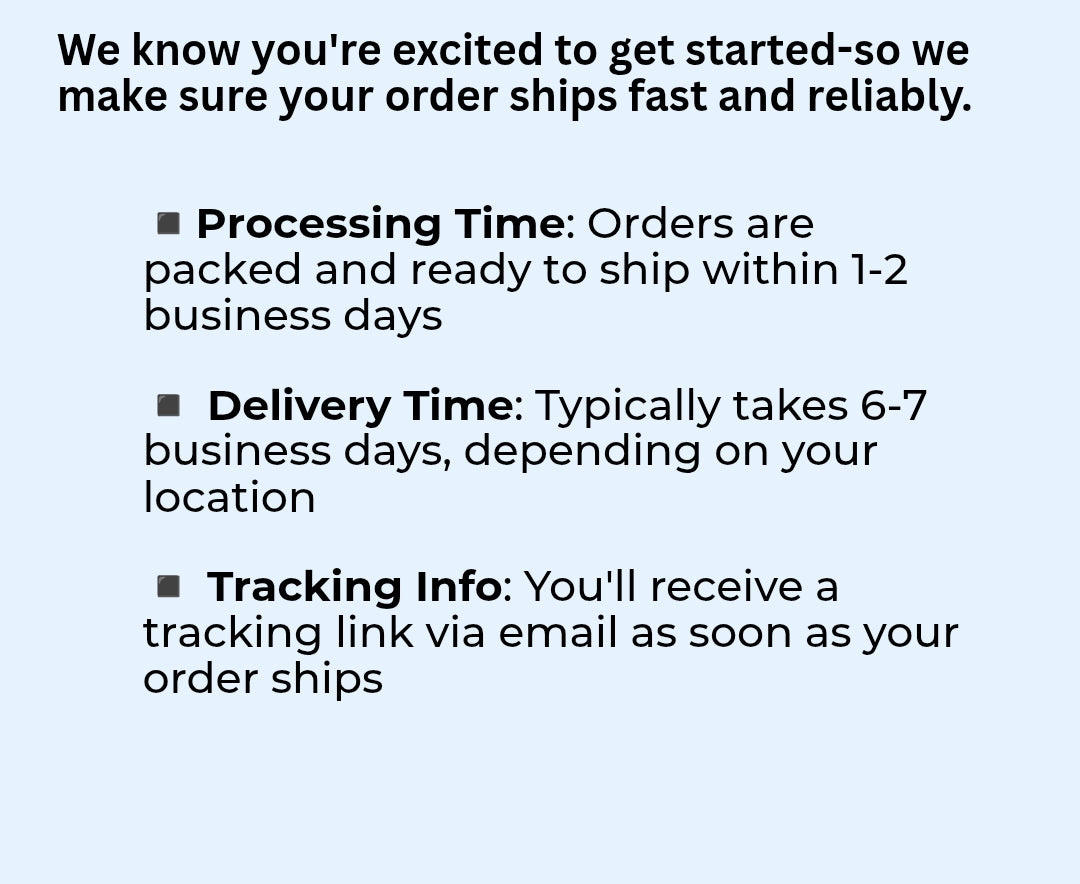 Processing & Shipping Time