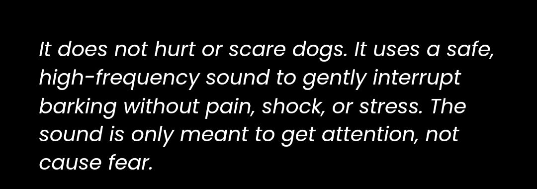 DOES IT HURT OR SCARE DOGS?