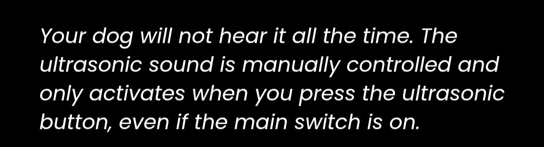 WILL MY DOG HEAR THIS ALL THE TIME?
