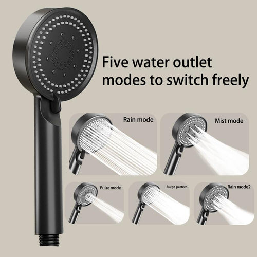 Crush™ JetFlow Pro — 5 Speed Shower Head Set