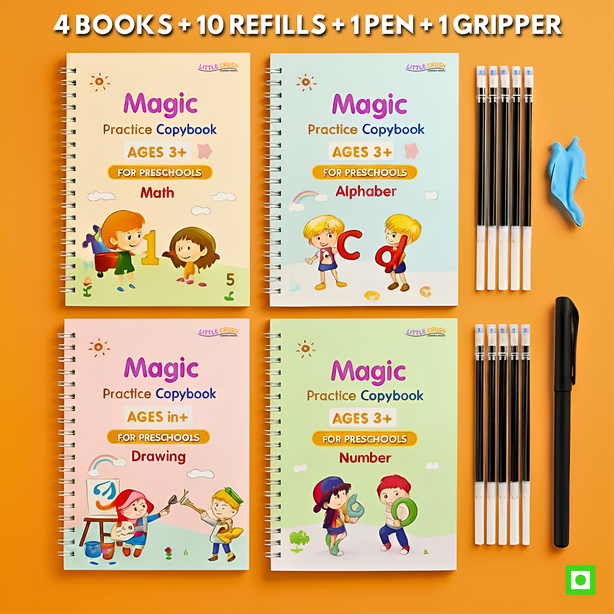 LITTLE CRUSH™ Magic Sank Handwriting Practice books